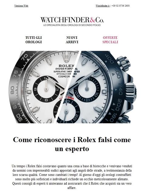 appuntamento lavoro con rolex falso|Come riconoscere un Rolex falso .